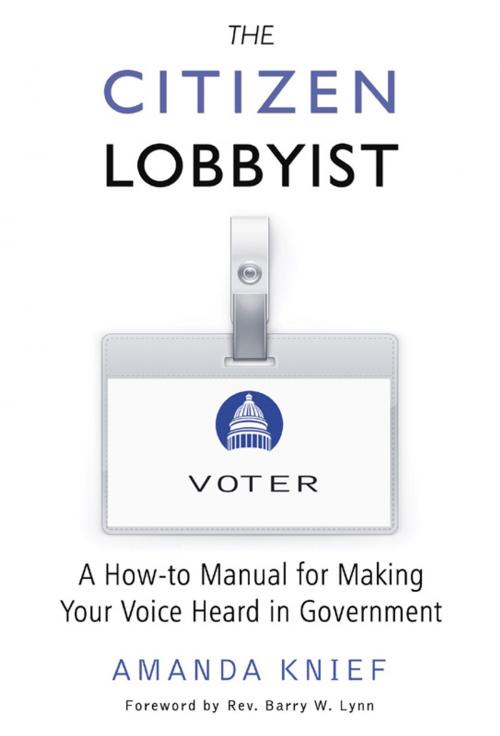 Cover of the book The Citizen Lobbyist by Amanda Knief, Pitchstone Publishing