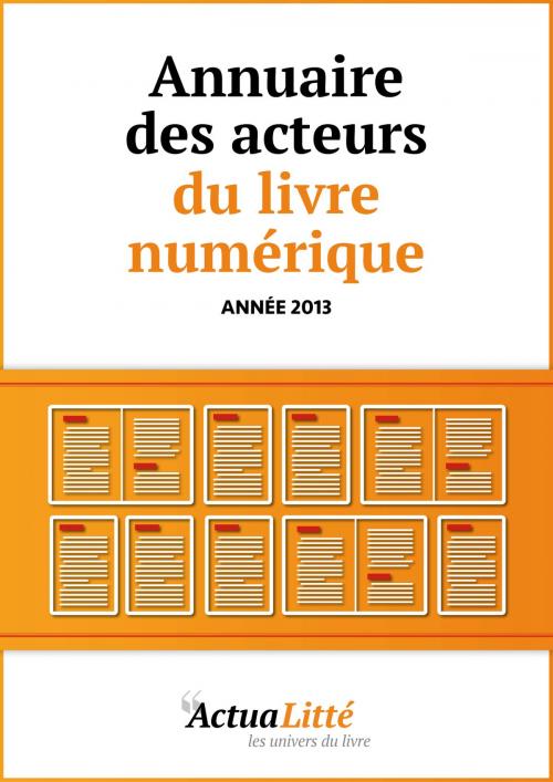 Cover of the book Annuaire des acteurs du livre numérique by ActuaLitté, Primento
