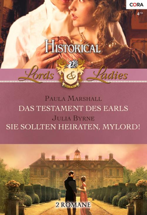 Cover of the book Historical Lords & Ladies Band 38 by Paula Marshall, Julia Byrne, CORA Verlag