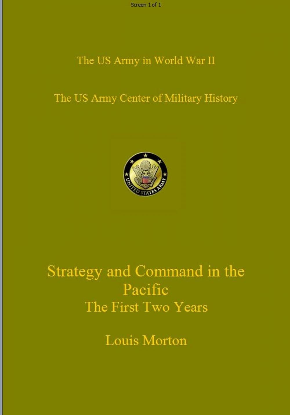 Big bigCover of Strategy and Command in the Pacific: The First Two Years