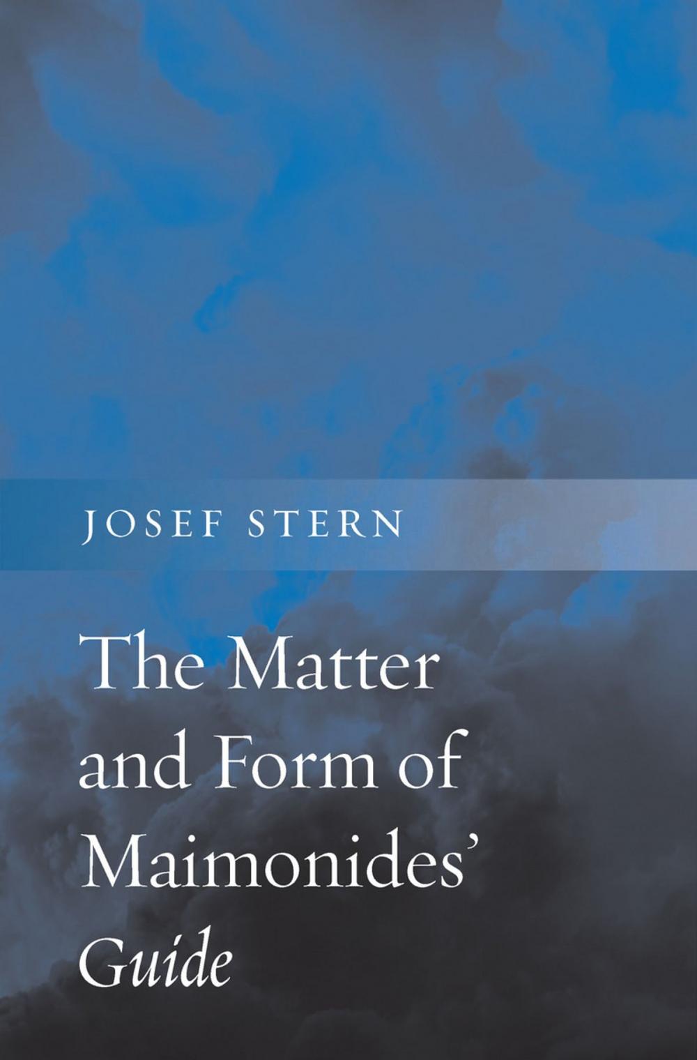 Big bigCover of The Matter and Form of Maimonides' Guide