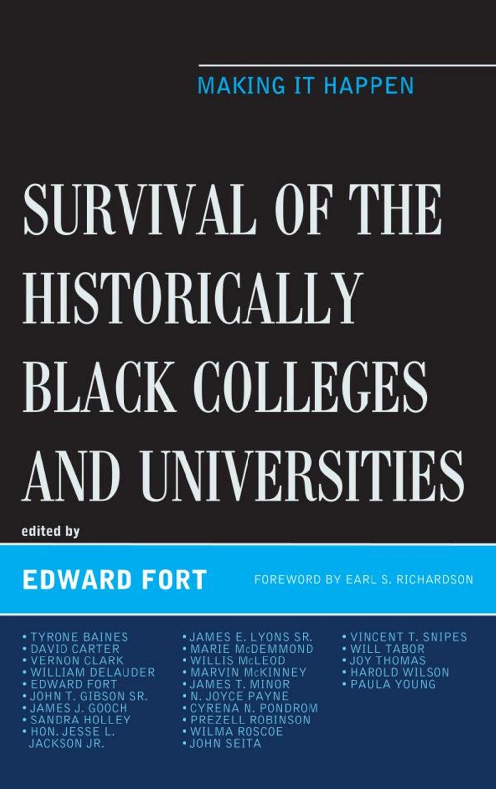 Big bigCover of Survival of the Historically Black Colleges and Universities