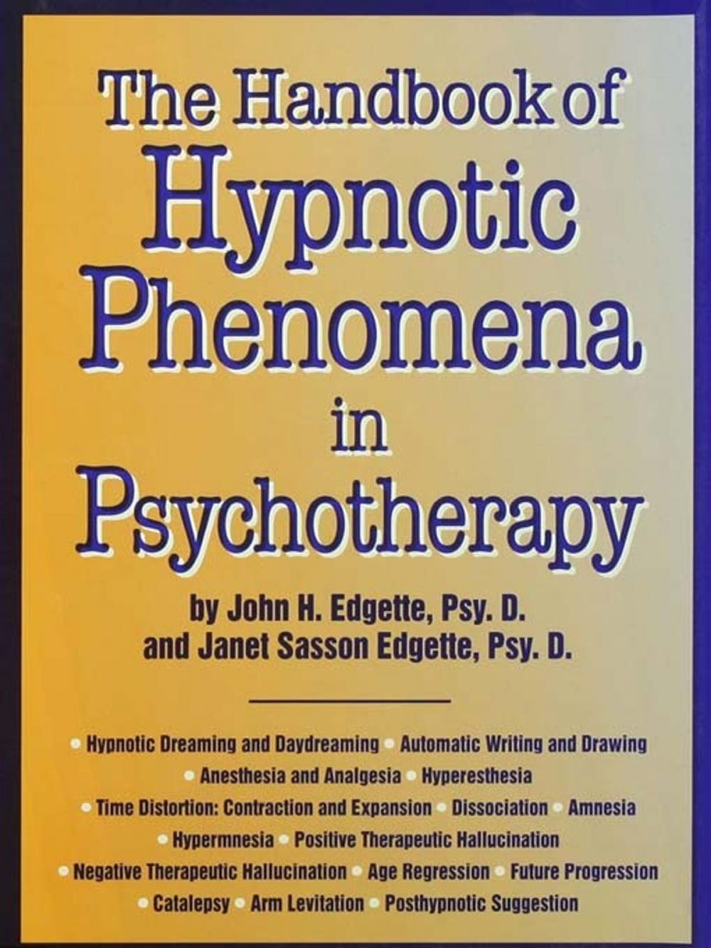 Big bigCover of Handbook Of Hypnotic Phenomena In Psychotherapy