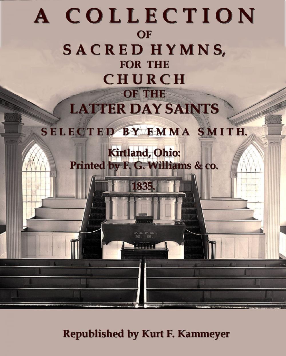 Big bigCover of A Collection of Sacred Hymns, for the Church of the Latter Day Saints