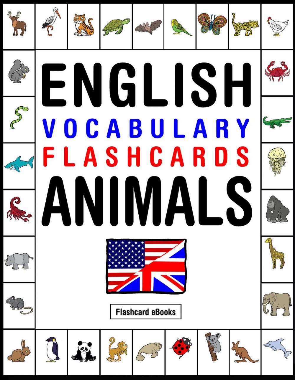 Big bigCover of English Vocabulary Flashcards: Animals