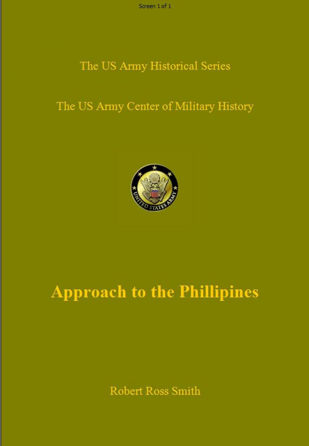 Big bigCover of Approach to the Phillipines