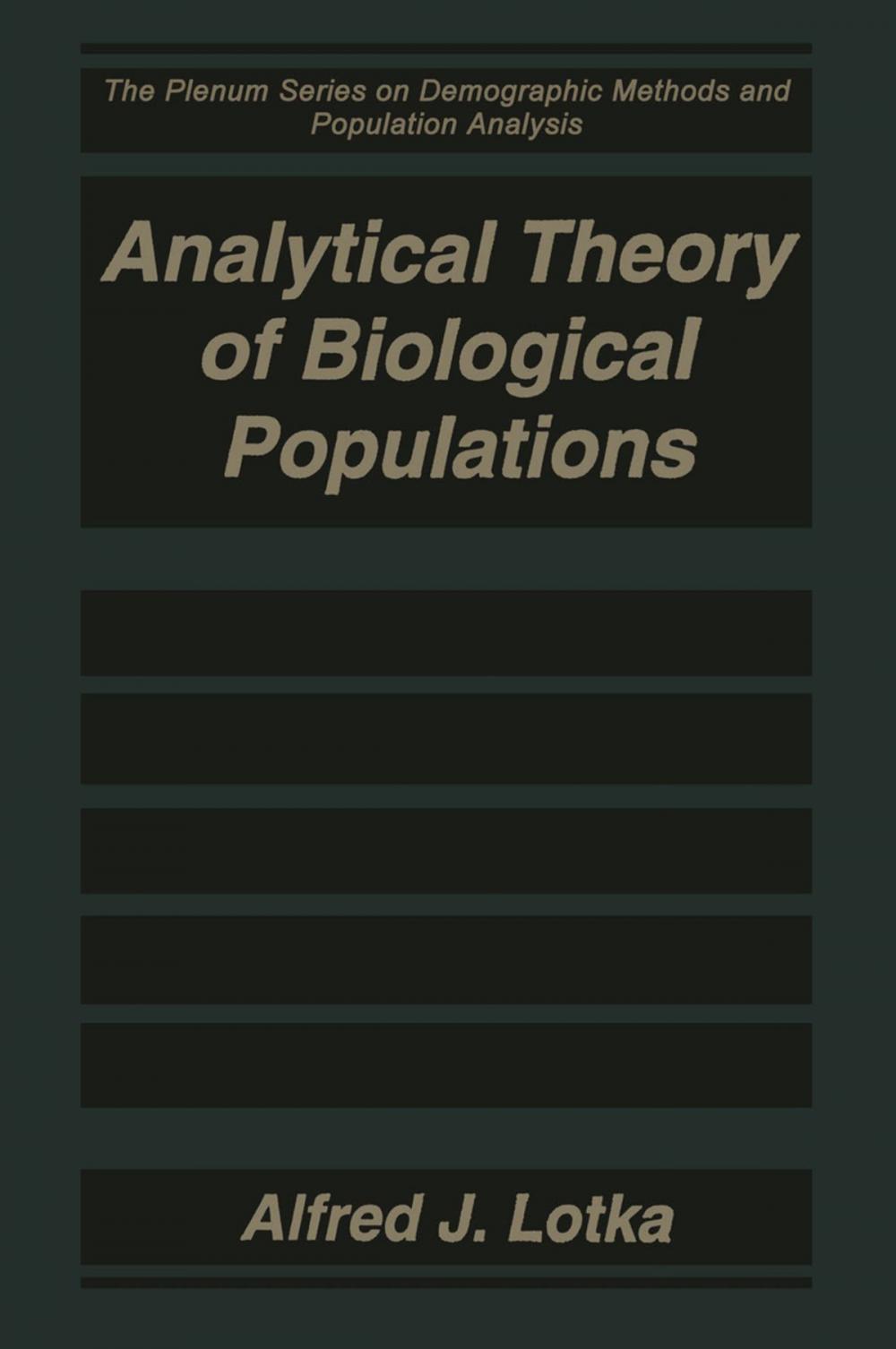 Big bigCover of Analytical Theory of Biological Populations