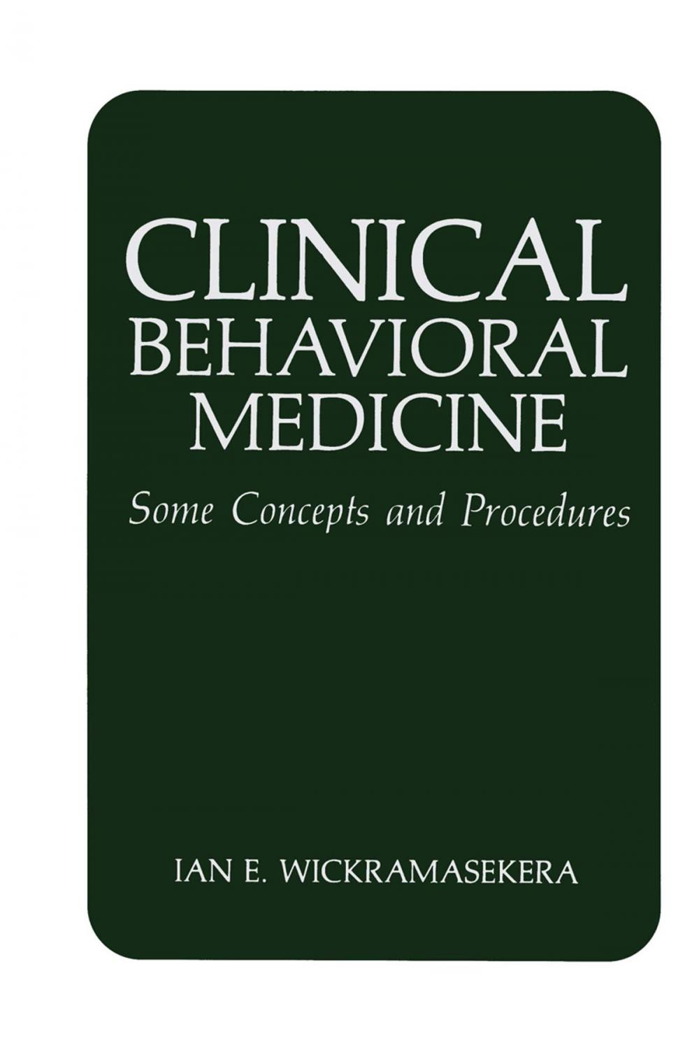 Big bigCover of Clinical Behavioral Medicine