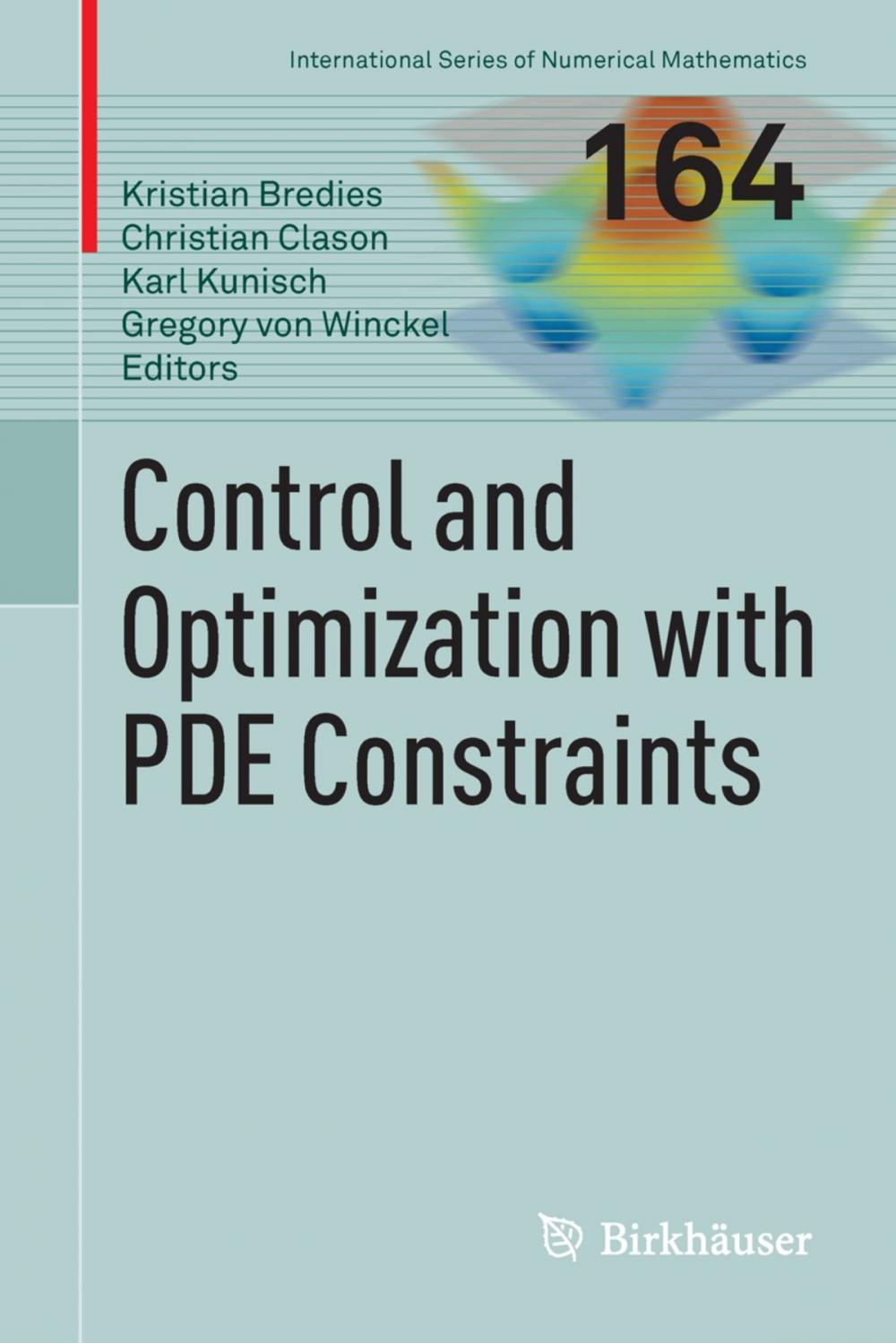 Big bigCover of Control and Optimization with PDE Constraints
