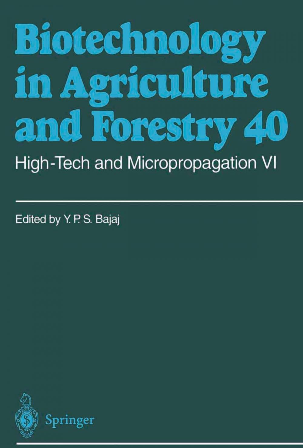 Big bigCover of High-Tech and Micropropagation VI