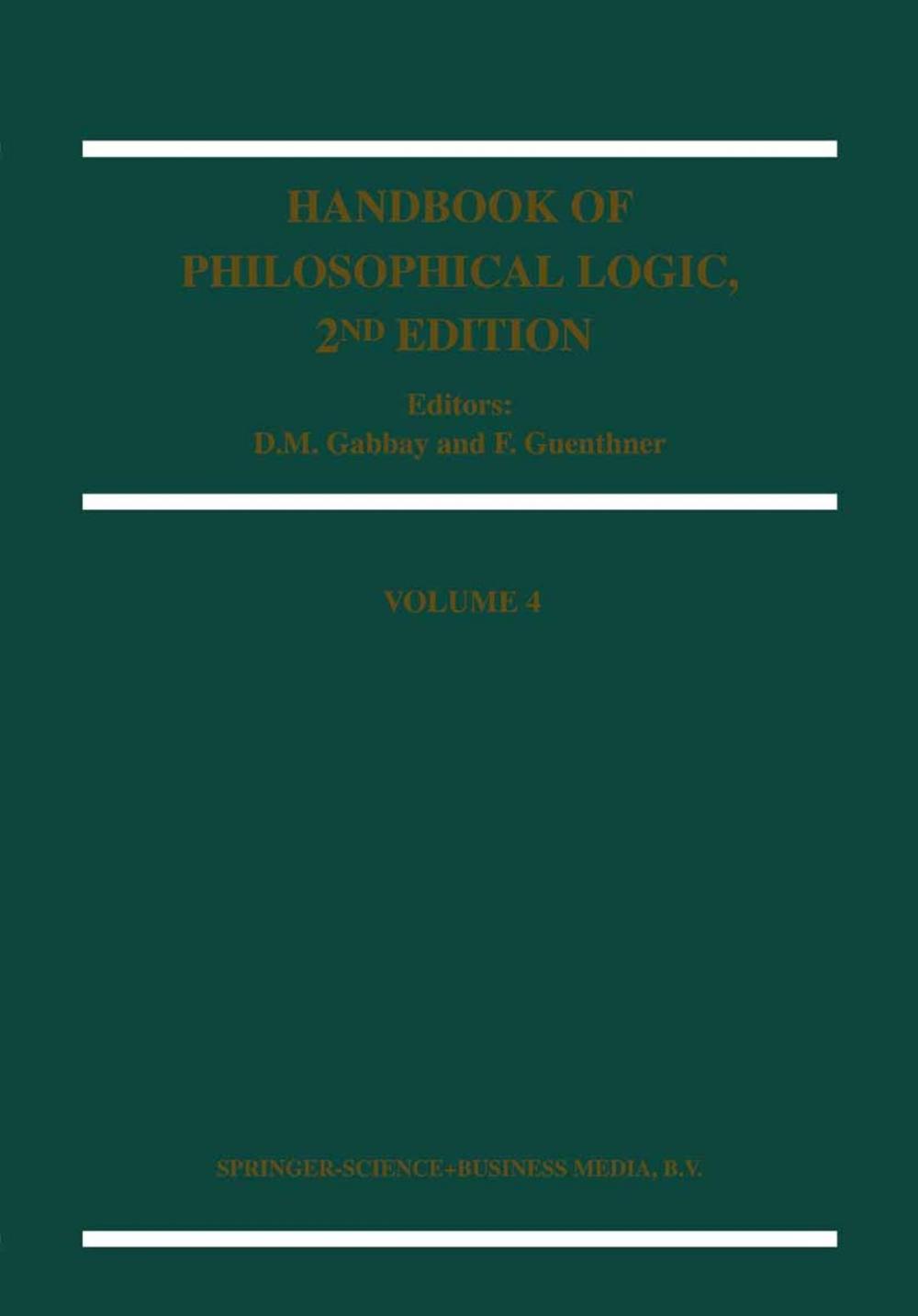 Big bigCover of Handbook of Philosophical Logic