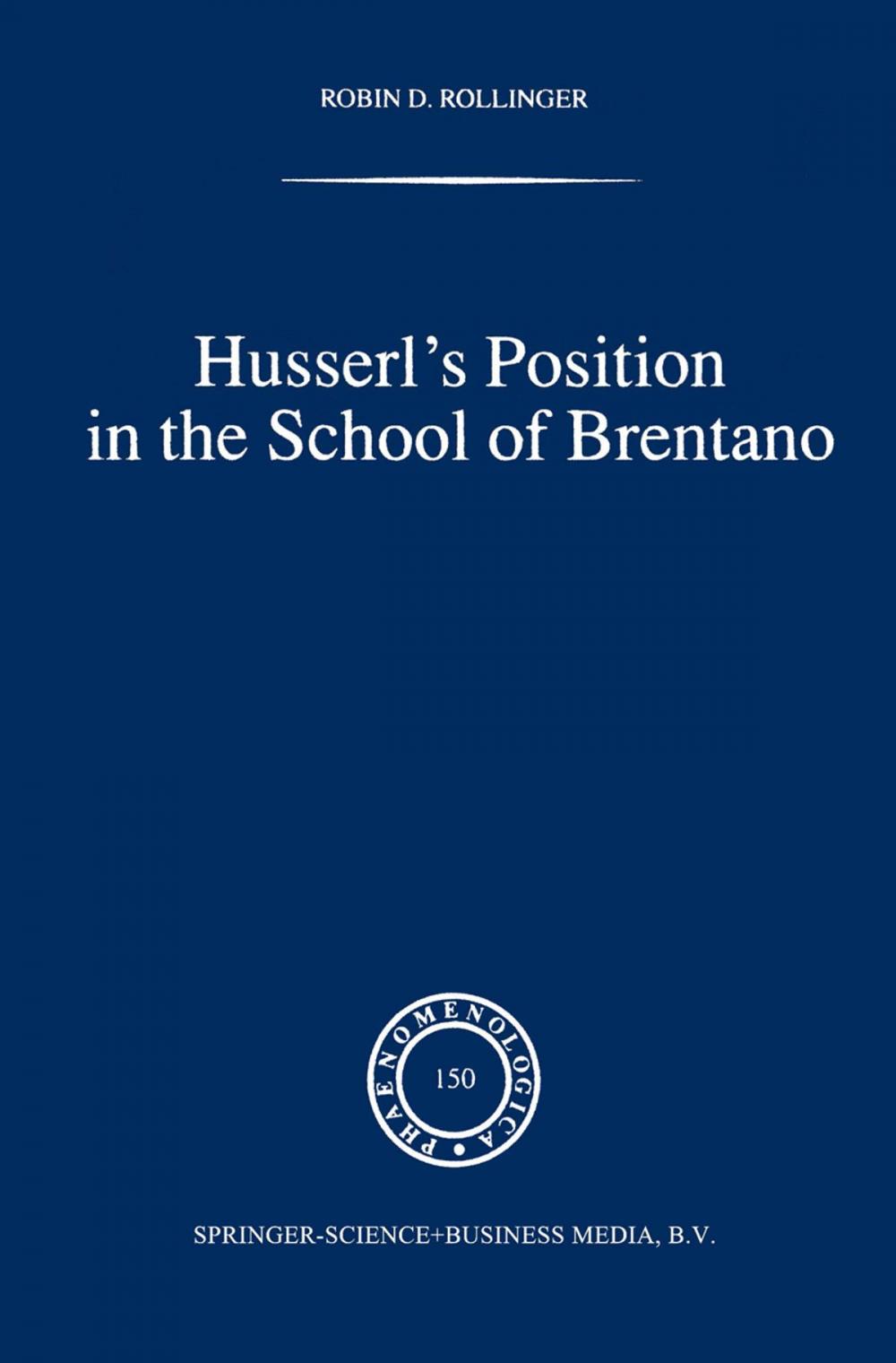 Big bigCover of Husserl’s Position in the School of Brentano