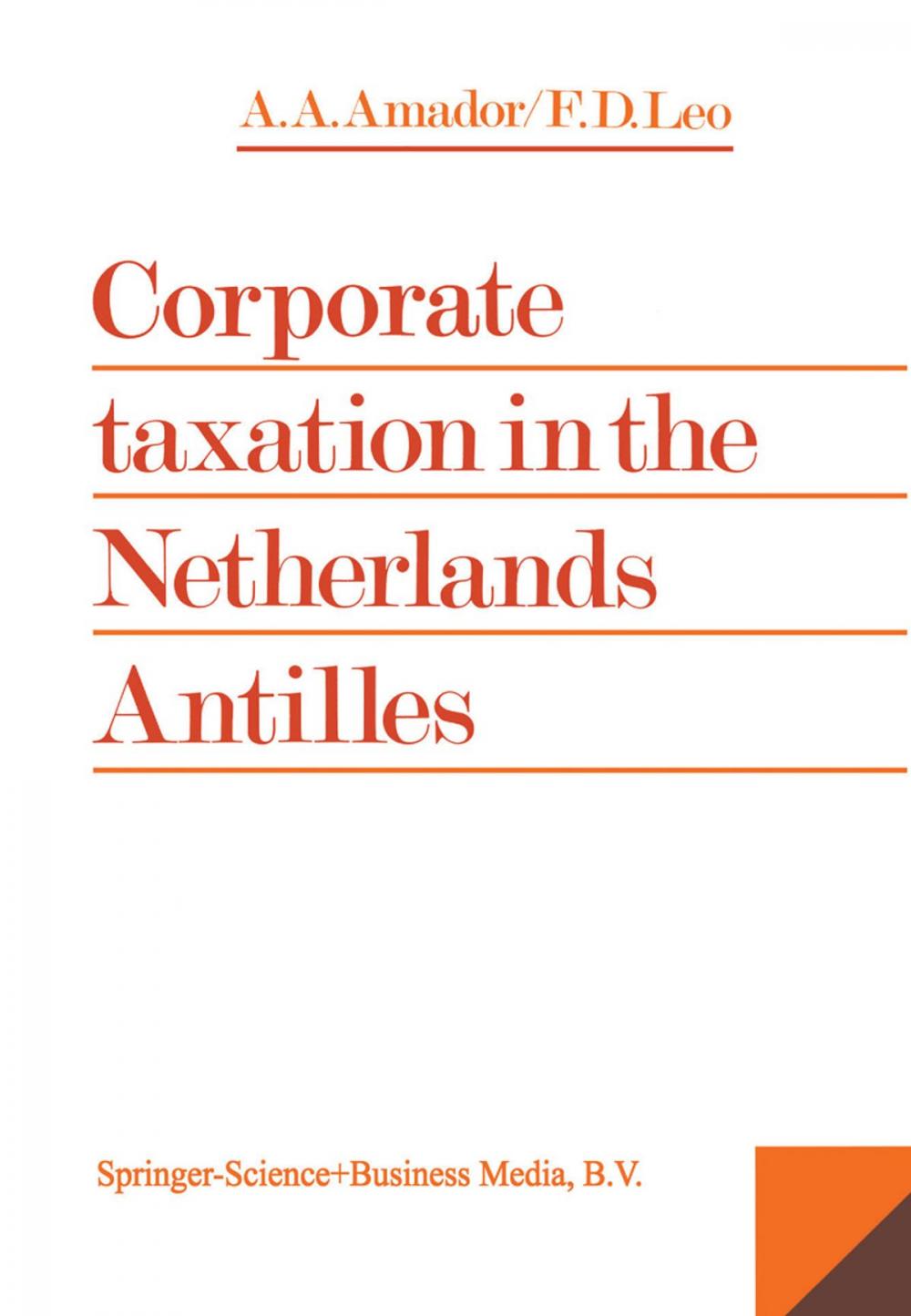 Big bigCover of Corporate Taxation in the Netherlands Antilles