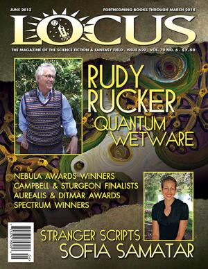 Book cover of Locus Magazine, Issue 629, June 2013