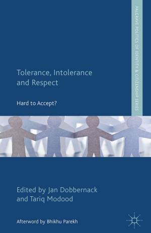 Cover of the book Tolerance, Intolerance and Respect by Gabriel Siles-Brügge