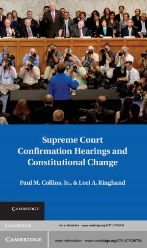Book cover of Supreme Court Confirmation Hearings and Constitutional Change