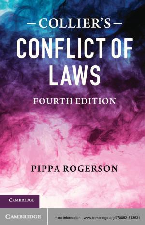 Cover of the book Collier's Conflict of Laws by François Lévêque