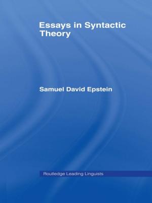 Cover of the book Essays in Syntactic Theory by Cristiano Busco, Fabrizio Granà, Maria Federica Izzo