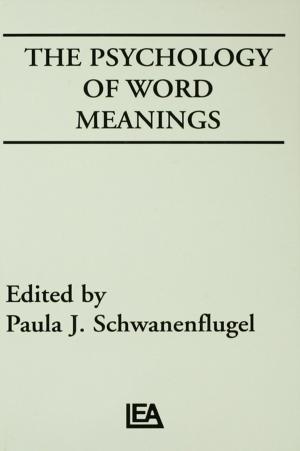 Cover of the book The Psychology of Word Meanings by Alan G. V. Simmonds