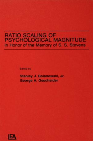 Cover of the book Ratio Scaling of Psychological Magnitude by John Poertner, Charles A. Rapp