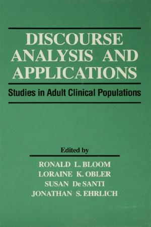 Cover of the book Discourse Analysis and Applications by G.J. Barker-Benfield
