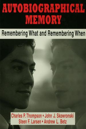 Cover of the book Autobiographical Memory by Peter Reed