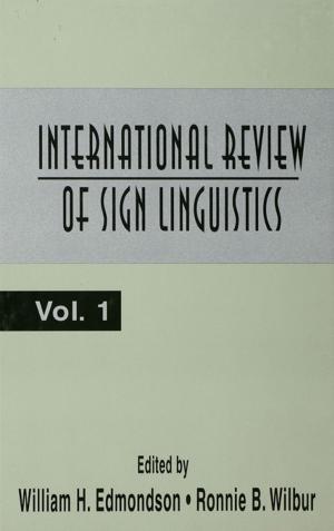 Cover of the book International Review of Sign Linguistics by Outi Keränen