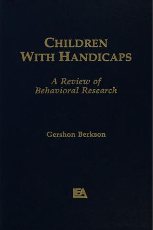 bigCover of the book Children With Handicaps by 