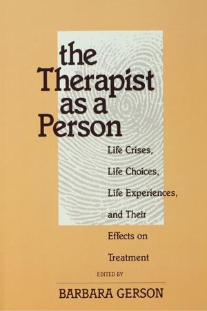 Cover of the book The Therapist as a Person by J. Toutain