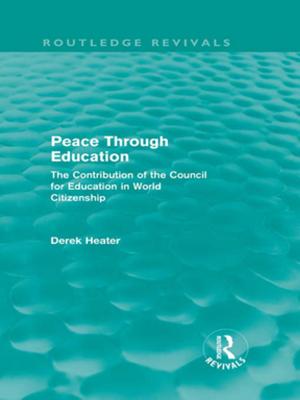 Cover of the book Peace Through Education (Routledge Revivals) by H. J. Paton