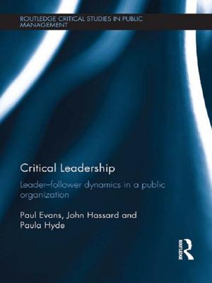 Book cover of Critical Leadership