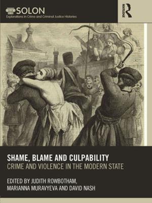 Cover of the book Shame, Blame, and Culpability by 