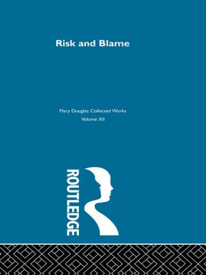 Book cover of Risk and Blame