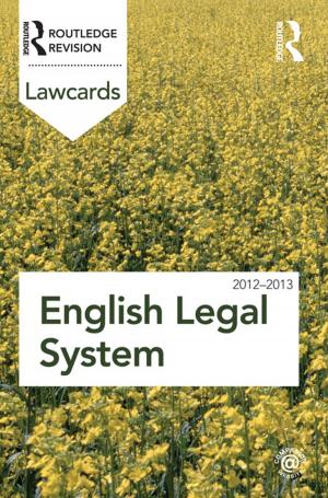 Cover of the book English Legal System Lawcards 2012-2013 by Bryan Brown