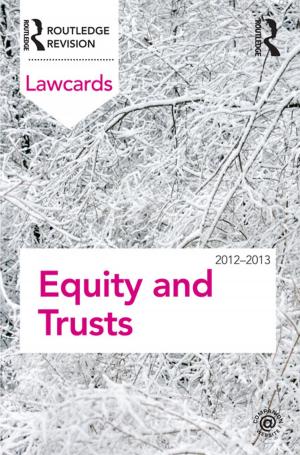Cover of Equity and Trusts Lawcards 2012-2013