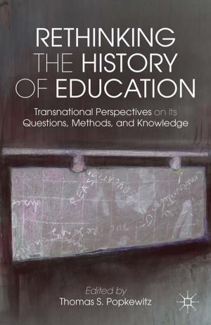 Cover of the book Rethinking the History of Education by Professor Alun Munslow