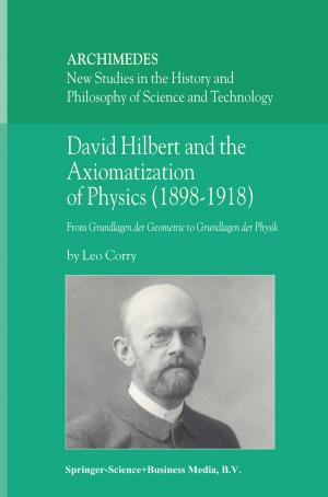 Cover of David Hilbert and the Axiomatization of Physics (1898–1918)