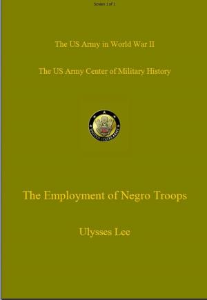Cover of the book The Employment of Negro Troops by Charles MacDonald