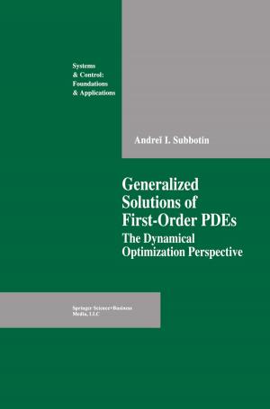 Cover of Generalized Solutions of First Order PDEs