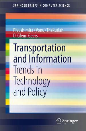 Cover of the book Transportation and Information by Michael J. Kolen, Robert L. Brennan