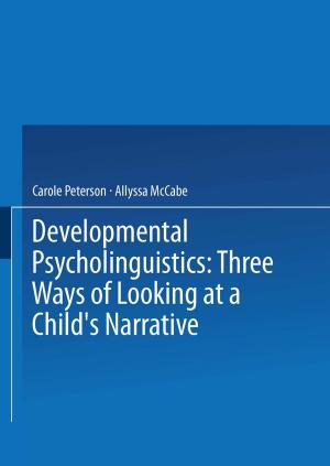 Cover of the book Developmental Psycholinguistics by Daniel J. Shanefield
