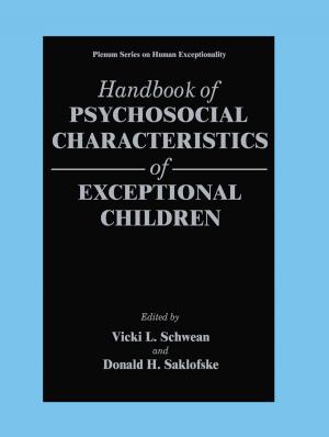 Cover of the book Handbook of Psychosocial Characteristics of Exceptional Children by Alan P. Imeson