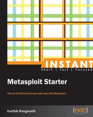 Cover of the book Instant Metasploit Starter by Michel van Zoest, Marcel van der Plas