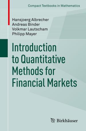 Book cover of Introduction to Quantitative Methods for Financial Markets