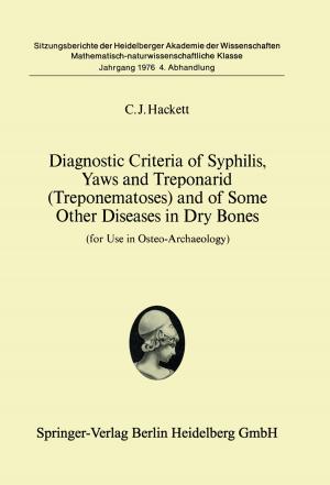 Cover of the book Diagnostic Criteria of Syphilis, Yaws and Treponarid (Treponematoses) and of Some Other Diseases in Dry Bones by Zhao Chen, Ming Lu