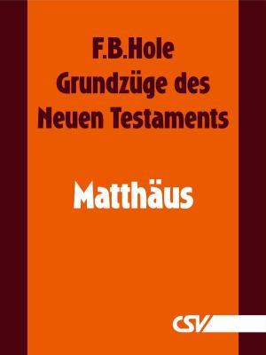 Cover of the book Grundzüge des Neuen Testaments - Matthäus by F. B. Hole