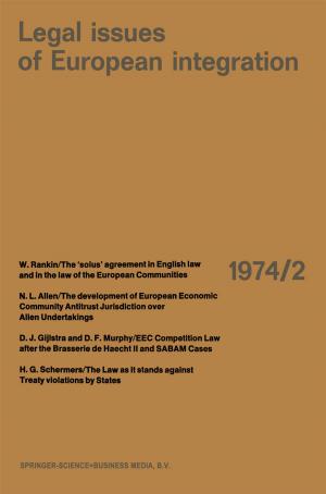 Cover of the book Legal Issues of European Integration by P. Jeffree, K. Scott, John Fry