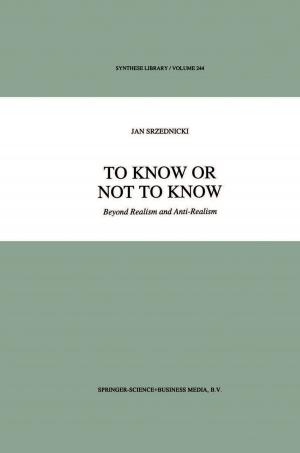 Cover of the book To Know or Not to Know by E.S. Hafez, T.J. Lobl