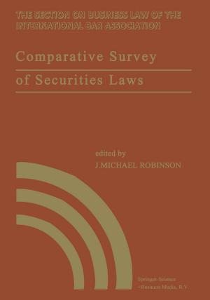 Cover of the book Comparative Survey of Securities Laws by Dieter Berstecher, Jacques Drèze, Yves Guyot, Colette Hambye, Ignace Hecquet, Jean Jadot, Jean Ladrière, Nicolas Rouche