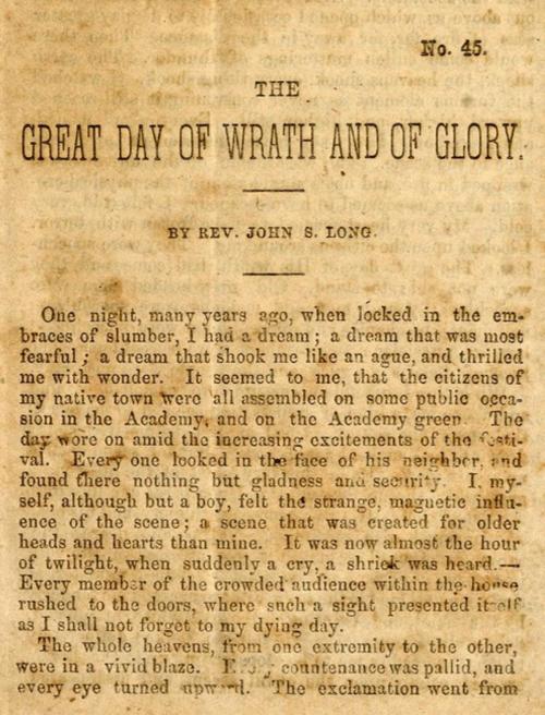 Cover of the book The great day of wrath and of glory by Rev John S.  Long, Klasszic